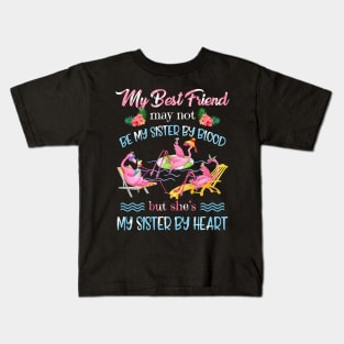 My Best Friend Is My Sister By Heart Kids T-Shirt